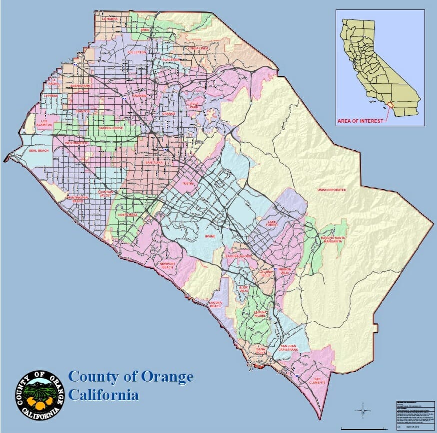 Orange County Maps Enjoy Oc