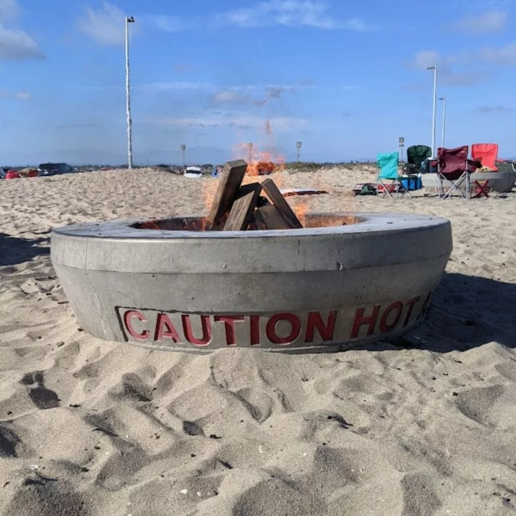 Bonfire Pit At Bolsa Chica In Huntington Beach