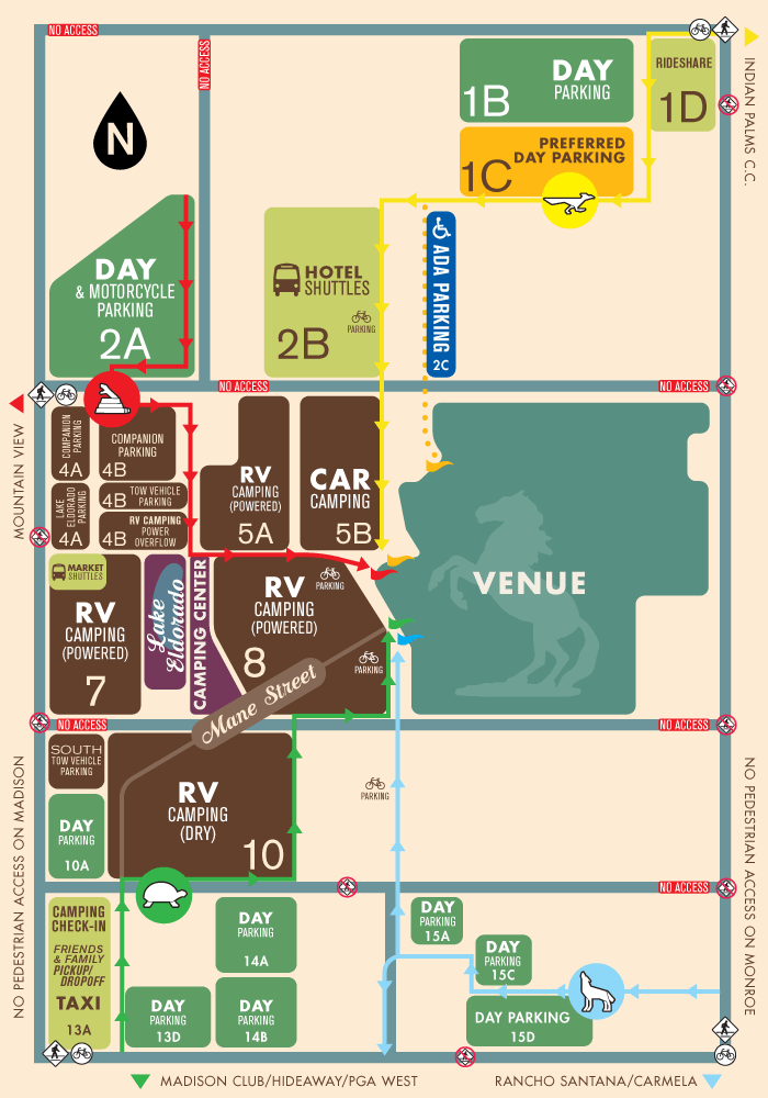 Stagecoach Parking Map