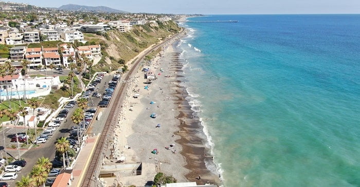 Aerial view of San Clemente North_Beach