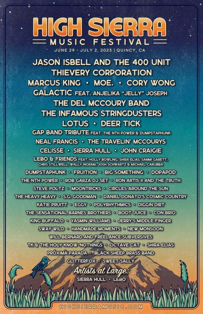 High Sierra Music Festival Lineup 2023