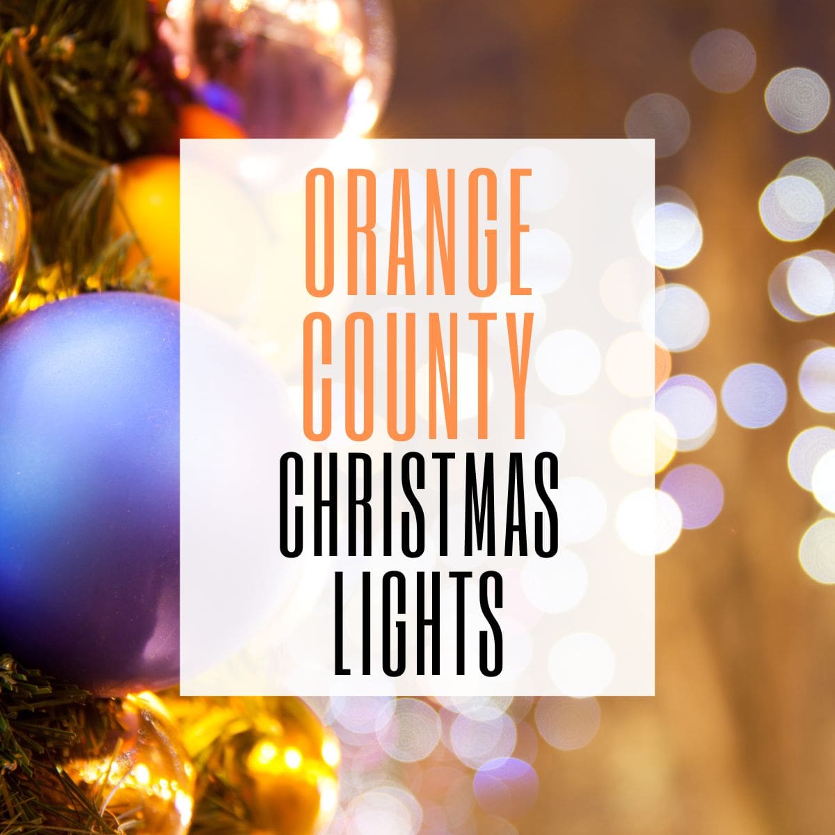 Christmas Lights In Orange County