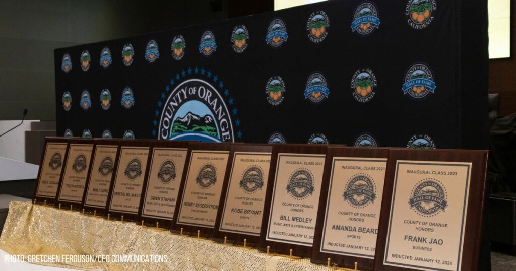 Orange County Hall Of Fame Plaques