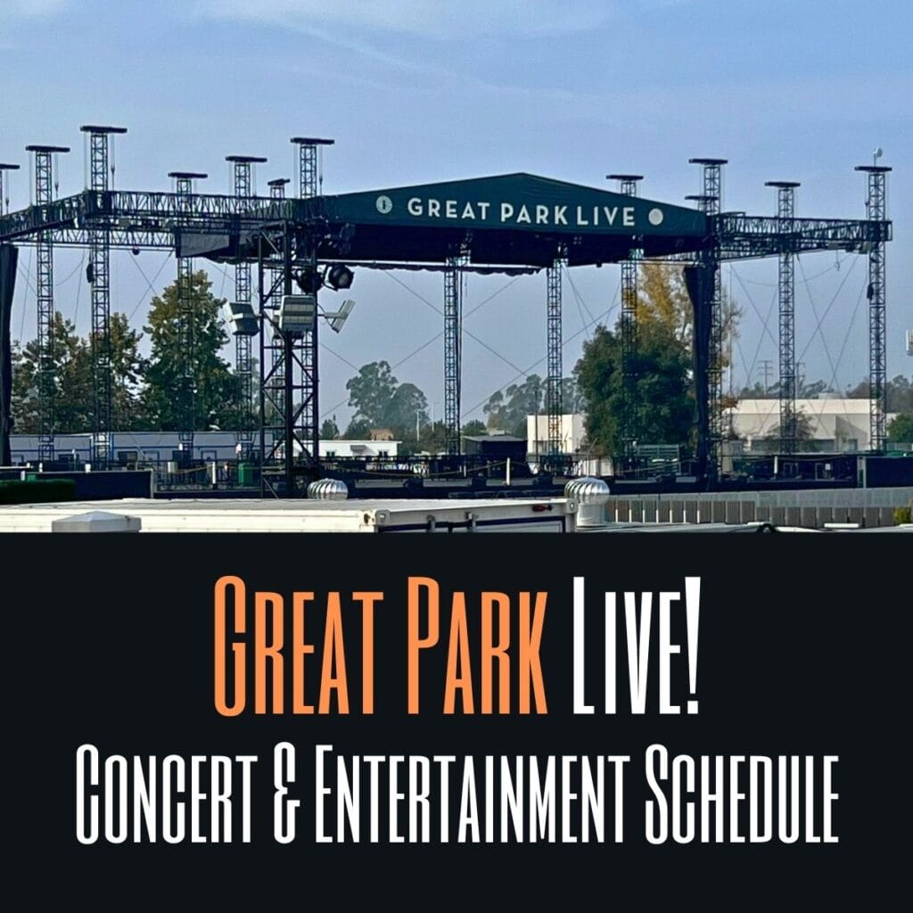 Great Park Live Concert & Entertainment Schedule