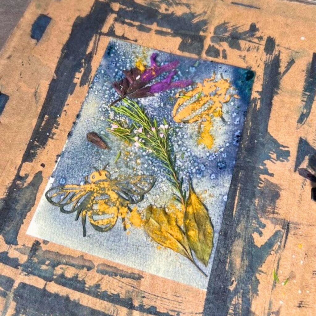 Cyanotype printing at sawdust art festival