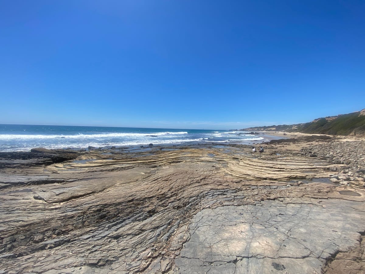 Coastal landscape and Pacific Ocean at Crystal Cove State Park
